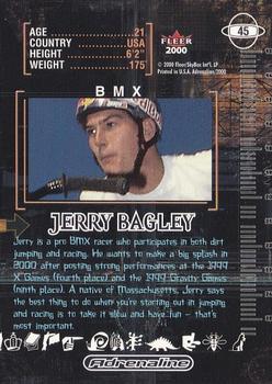 2000 Fleer Adrenaline #45 Jerry Bagley Back